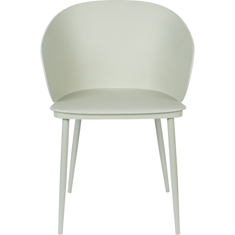 White Label Mintově zelená plastová jídelní židle WLL Gigi