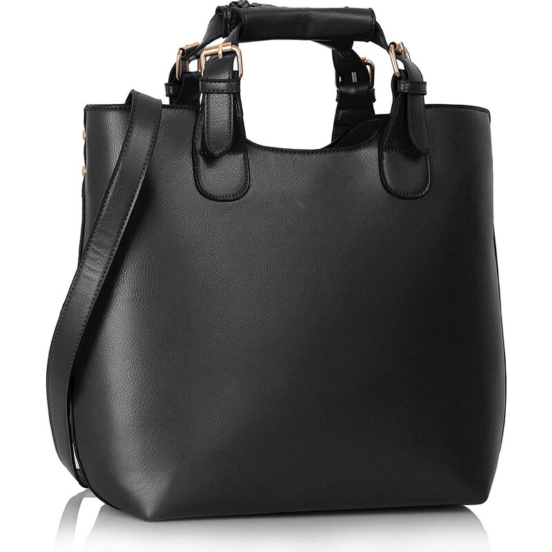 LS Fashion Kabelka LS00267 černá shopperbag