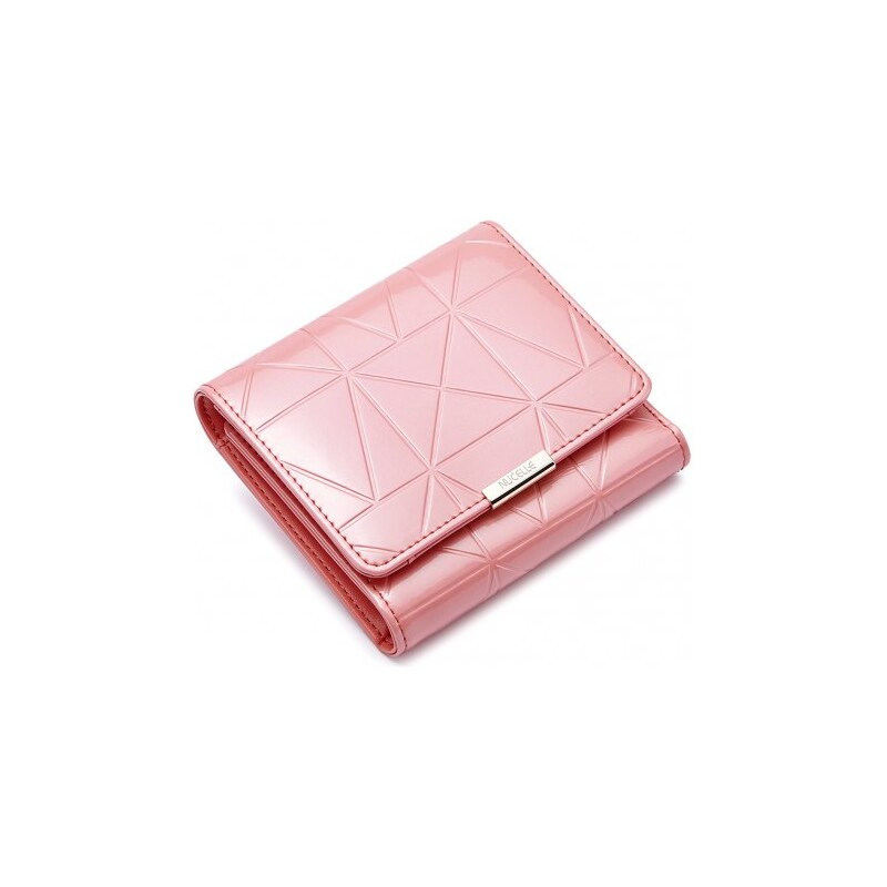 NUCELLE dámská kožená peněženka růžová