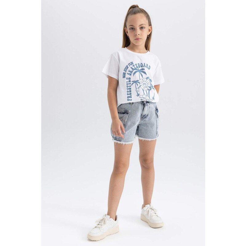 DEFACTO Girl Cargo Fit Short