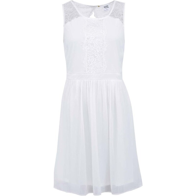 Bílé šaty s krajkou Vero Moda Sissy