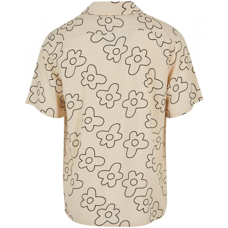 Pánská košile Urban Classics Viscose AOP Resort Shirt - béžová