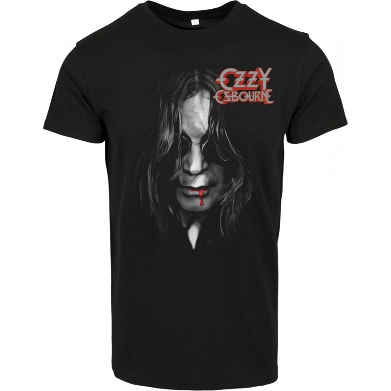 Pánské tričko Merchcode Ozzy Osbourne Face Of Madness Tee - černé
