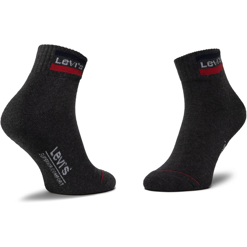 Sada 2 párů nízkých ponožek unisex Levi's