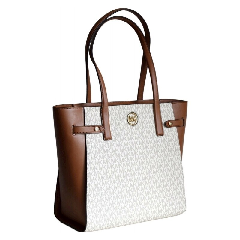 Michael Kors kabelka Carmen large tote logo vanilla