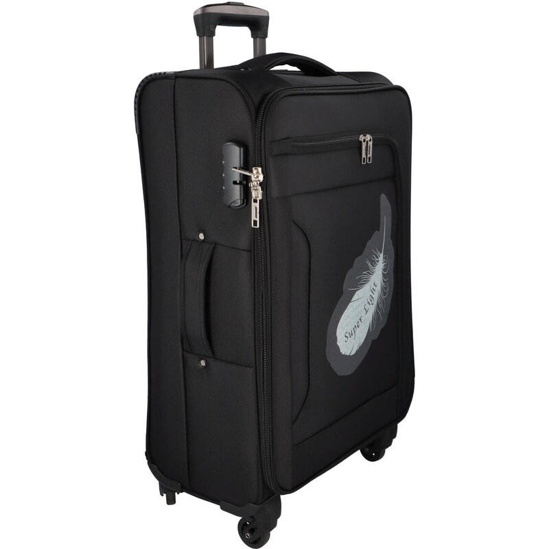 ORMI Ultralehký textilní kufr AirPack vel. S, černý