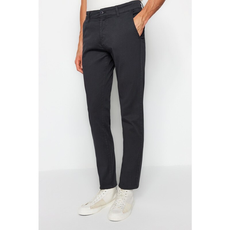 Trendyol Anthracite Slim Fit Chino Trousers