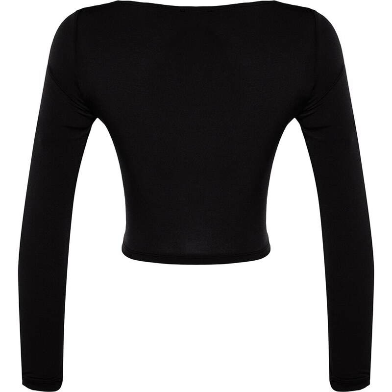 Trendyol Black Window/Cut Out Detail Blouse