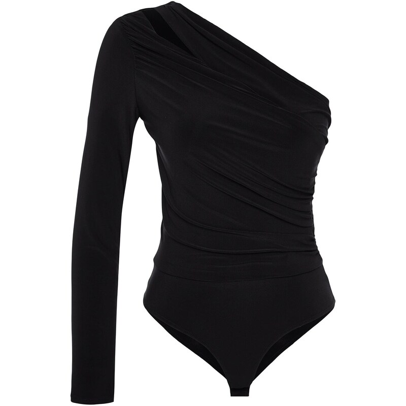 Trendyol Black Window/Cut Out Detailed Bodysuit