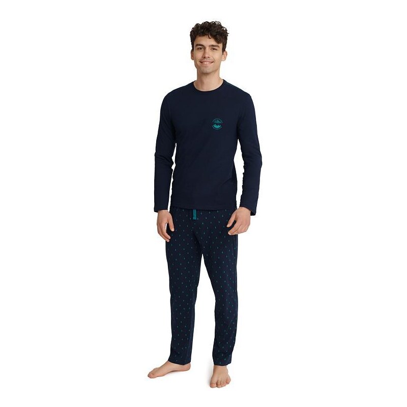 Henderson Pánské pyžamo Invert tmavě modré