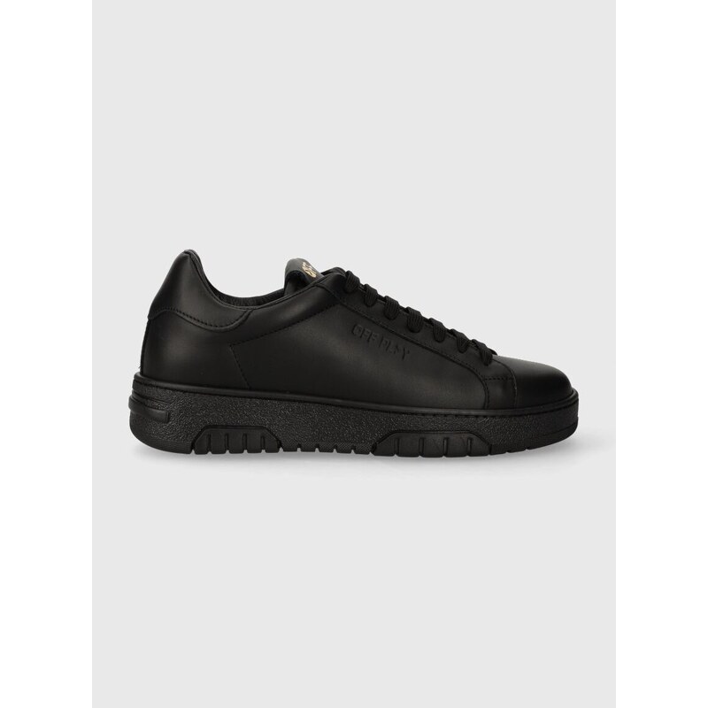 Kožené sneakers boty Off Play FIRENZE černá barva, FIRENZE 1 BLACK