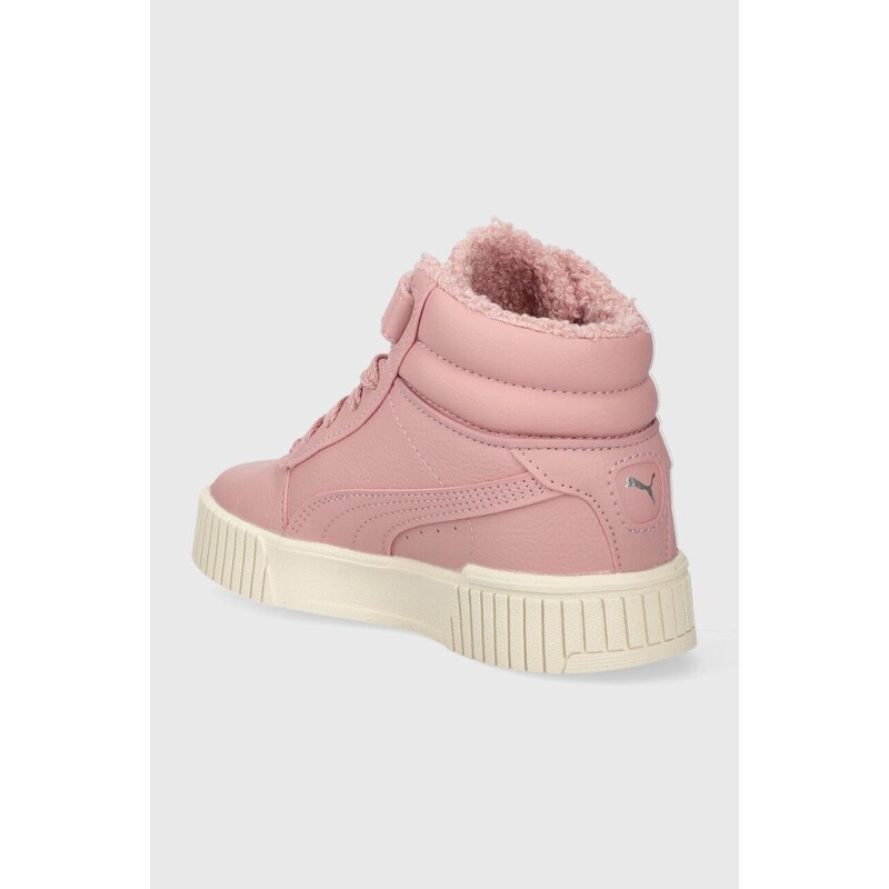 Dětské sneakers boty Puma Carina 2.0 Mid WTR PS růžová barva