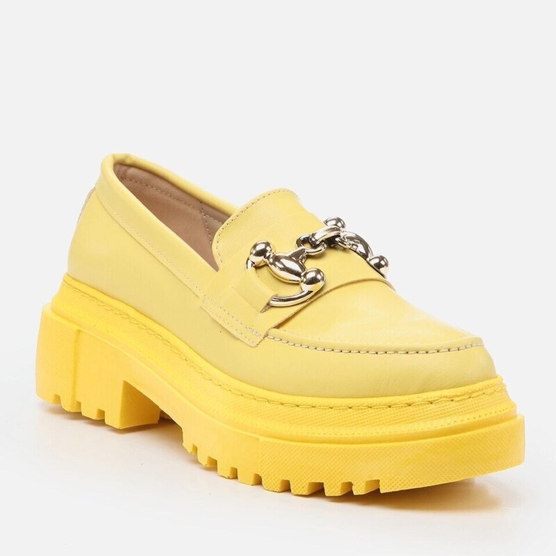 Yaya by Hotiç Yellow Pedestrian Women's Loafer