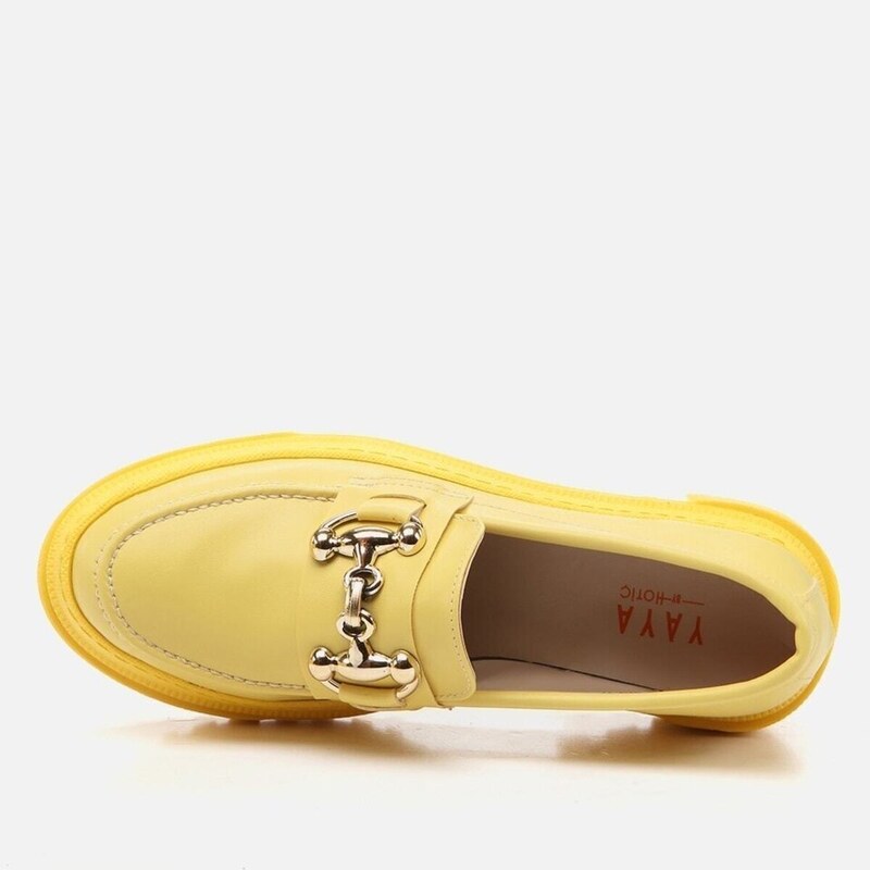 Yaya by Hotiç Yellow Pedestrian Women's Loafer