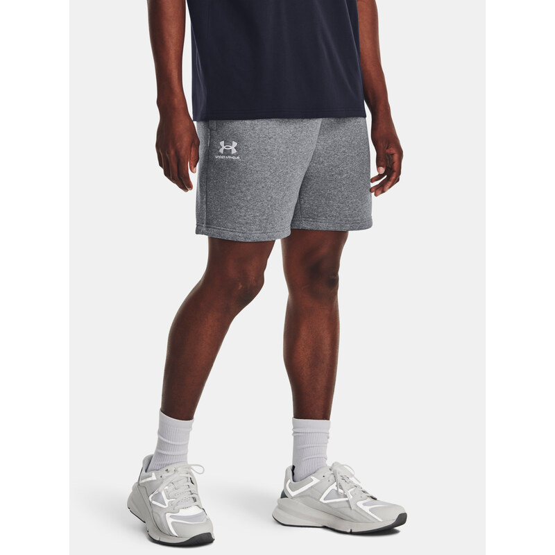 Under Armour Kraťasy UA Essential Fleece Shorts-GRY - Pánské