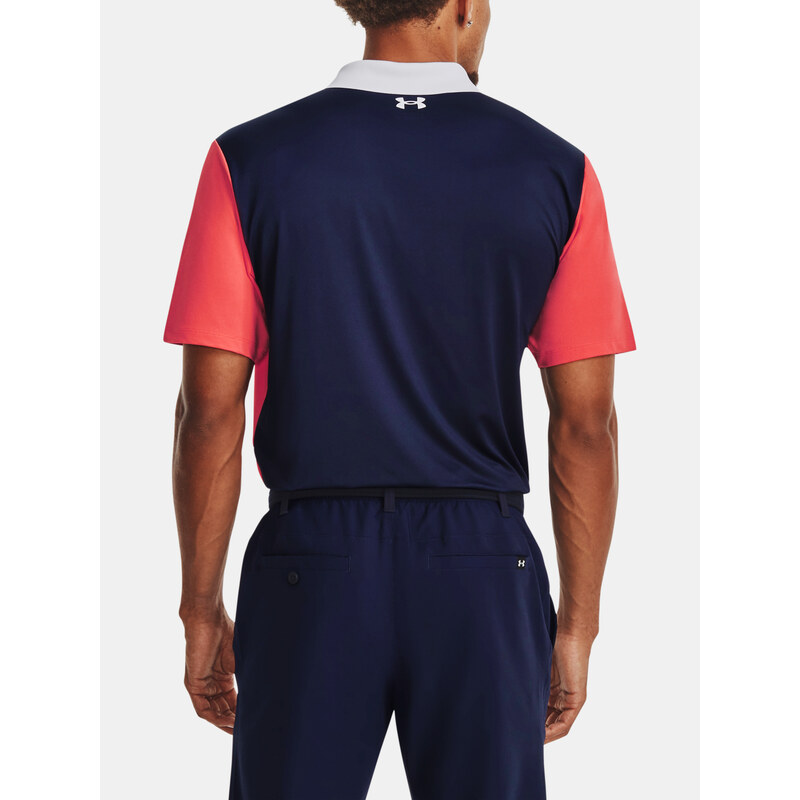 Under Armour Tričko UA Perf 3.0 Color Block Polo-RED - Pánské