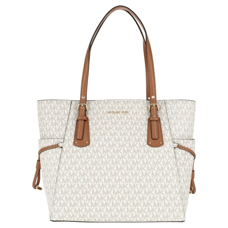 Michael Kors kabelka Voyager tote logo vanilla