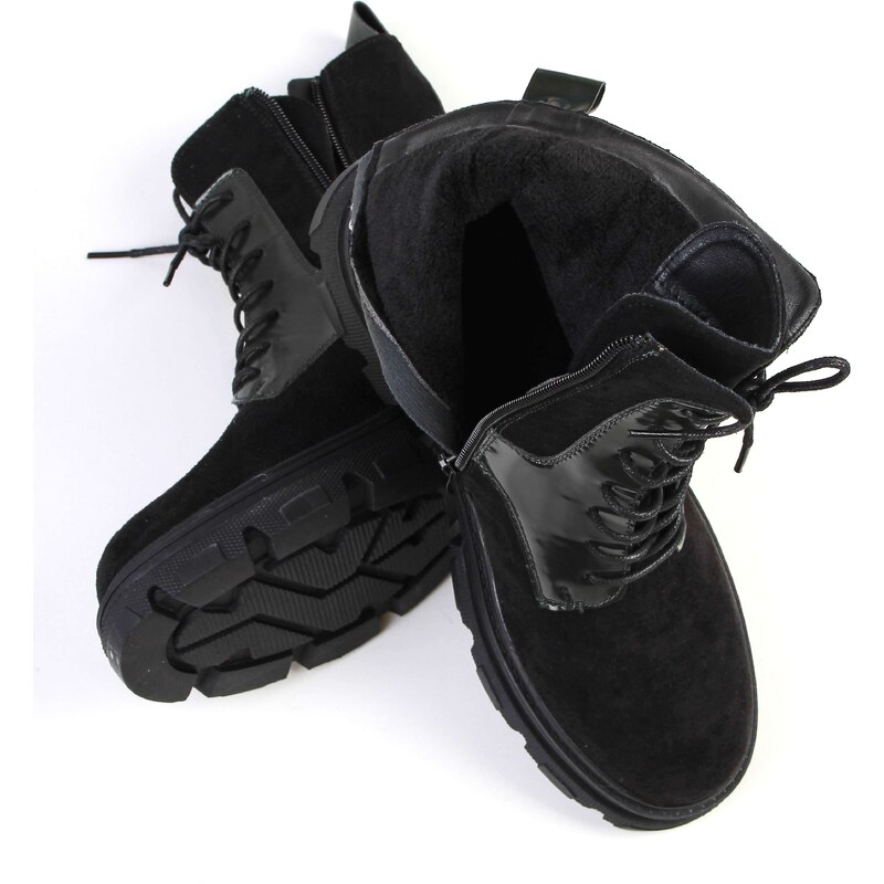 Cathay moda Zimní kotníkové boty 2701-1B