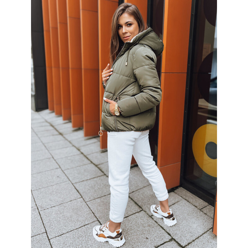 BASIC KHAKI-BÉŽOVÁ OBOUSTRANNÁ BUNDA VICTORIA SNUG Khaki