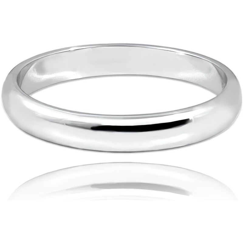 MINET+ Stříbrný snubní prsten 3.5 mm - vel. 46