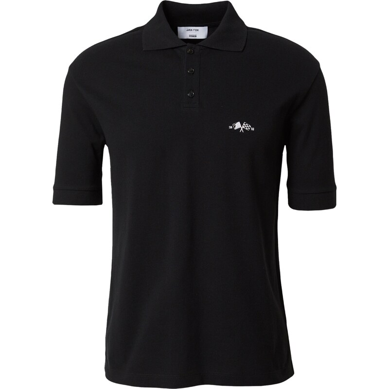 DAN FOX APPAREL Tričko černá / bílá