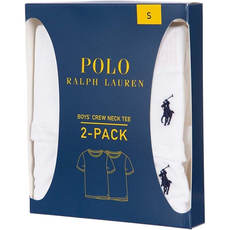 Pyžamo Polo Ralph Lauren 2-pack bílá barva