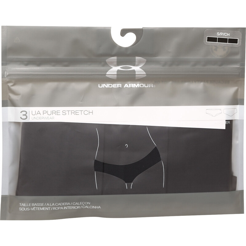 3PACK dámské kalhotky Under Armour černé (1325616 001)