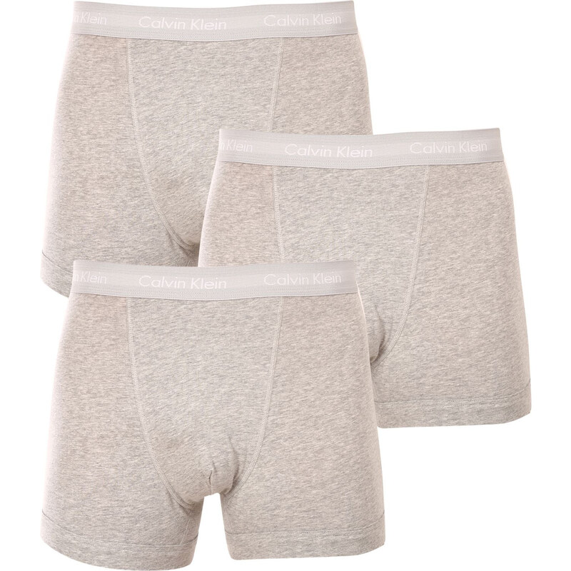 3PACK pánské boxerky Calvin Klein šedé (U2662G-080)