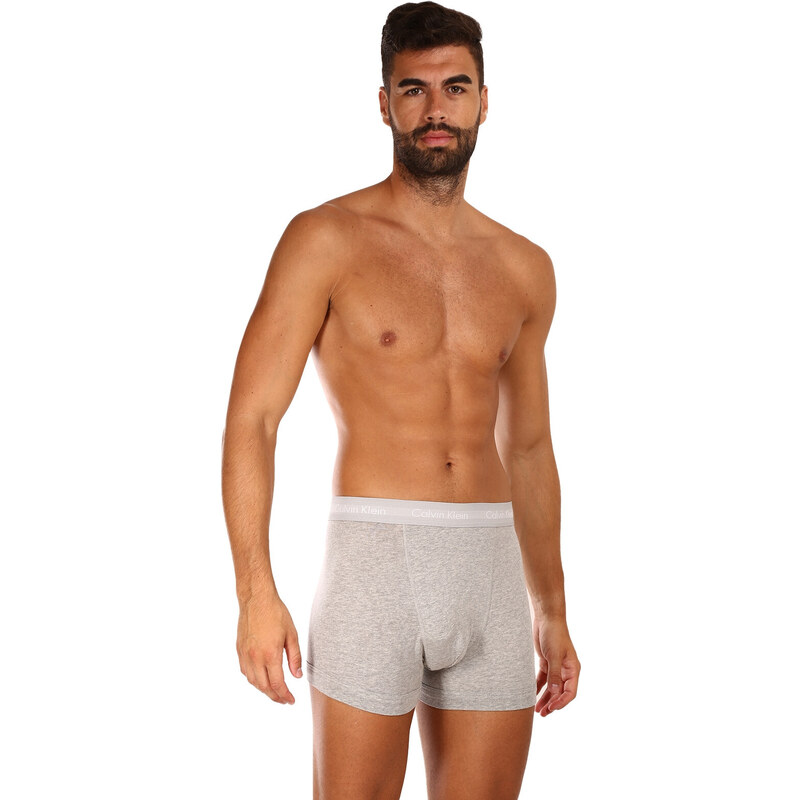 3PACK pánské boxerky Calvin Klein šedé (U2662G-080)