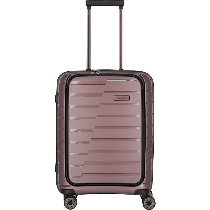 Palubní kufr na notebook Travelite Air Base 4wFront pocket Lilac