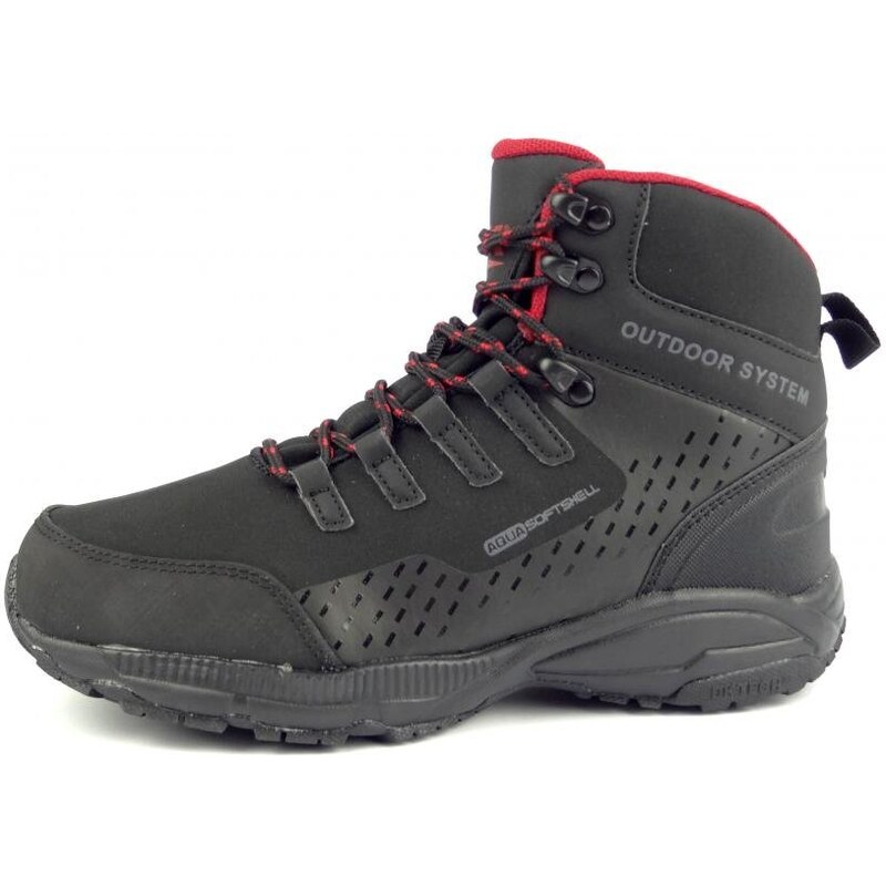 DK Kotníková obuv softshell 8123 Black Red 85293694
