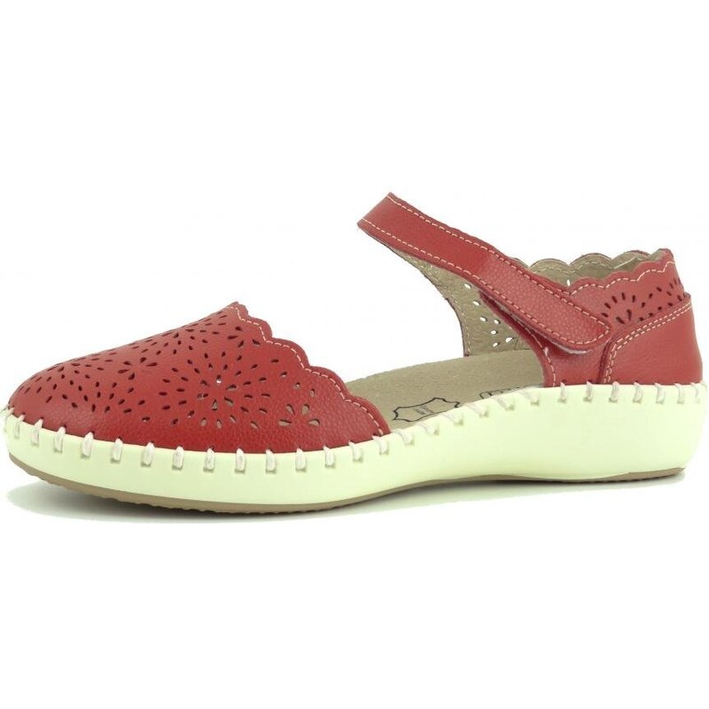 Letní polobotka Aurelia LR 97518 červená 85294304