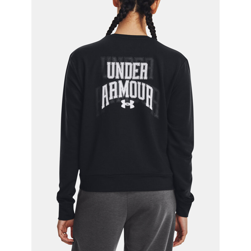 Under Armour Mikina UA Rival Terry Graphic Crew-BLK - Dámské