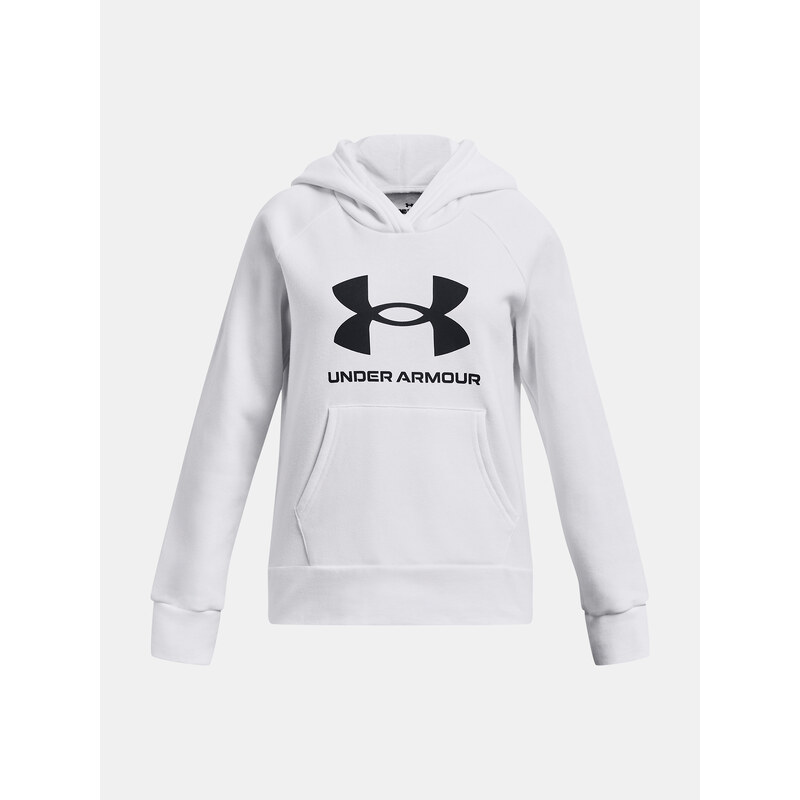 Under Armour Mikina UA Rival Fleece BL Hoodie-WHT - Holky