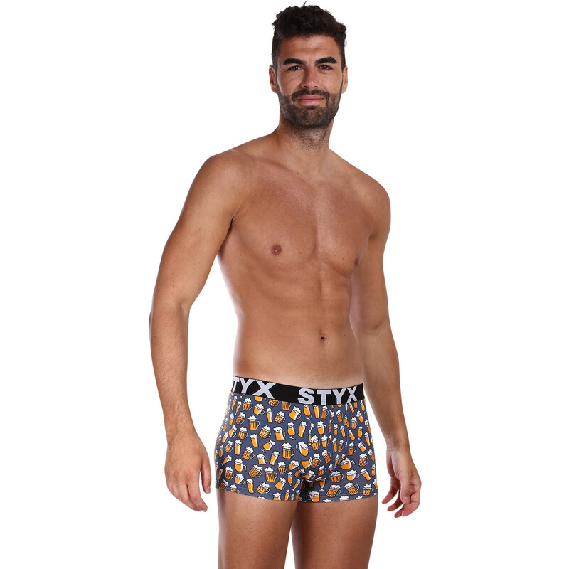 6PACK pánské boxerky Styx art sportovní guma vícebarevné (6G12697124)