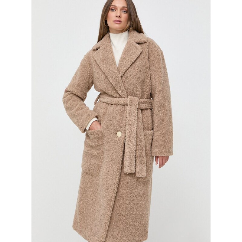 Kabát Armani Exchange dámský, béžová barva, přechodný