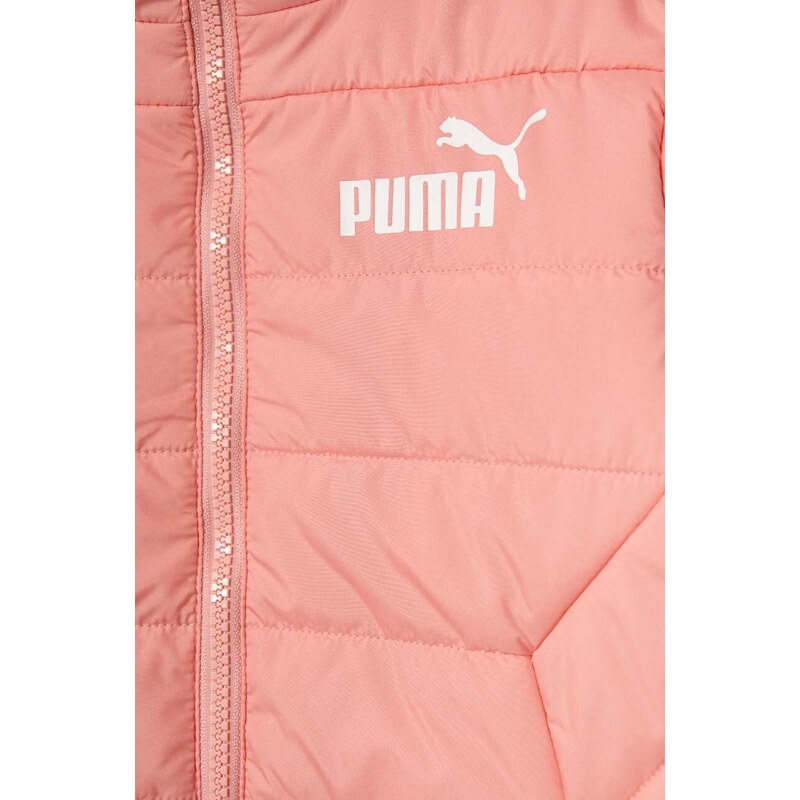 Dětská bunda Puma ESS Hooded Padded Jacket oranžová barva