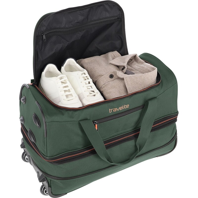 Travelite Basics Wheeled duffleDark green