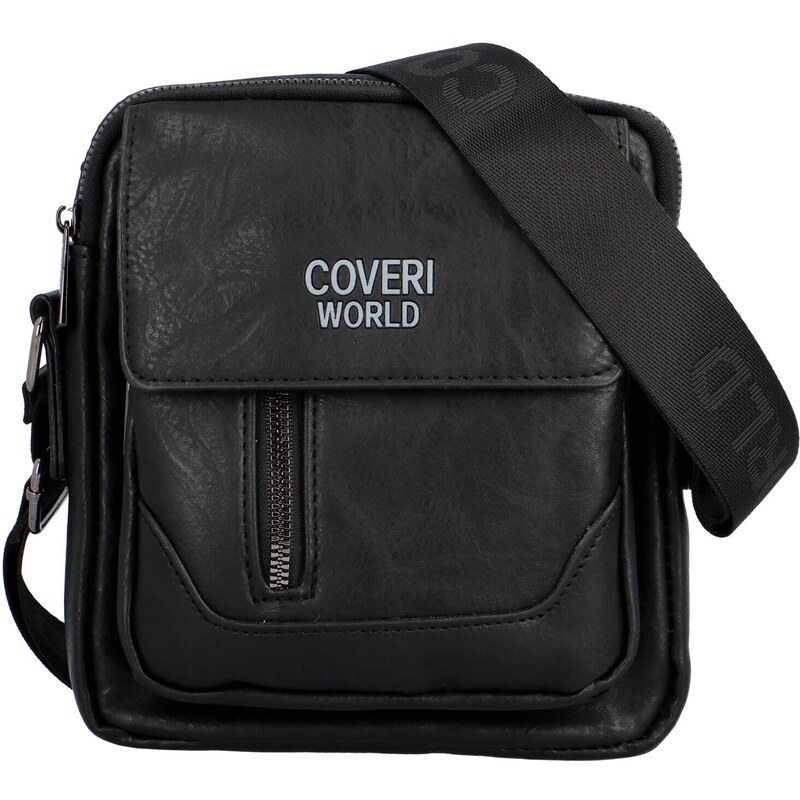 Coveri Praktická pánská crossbody taška Rega, černá