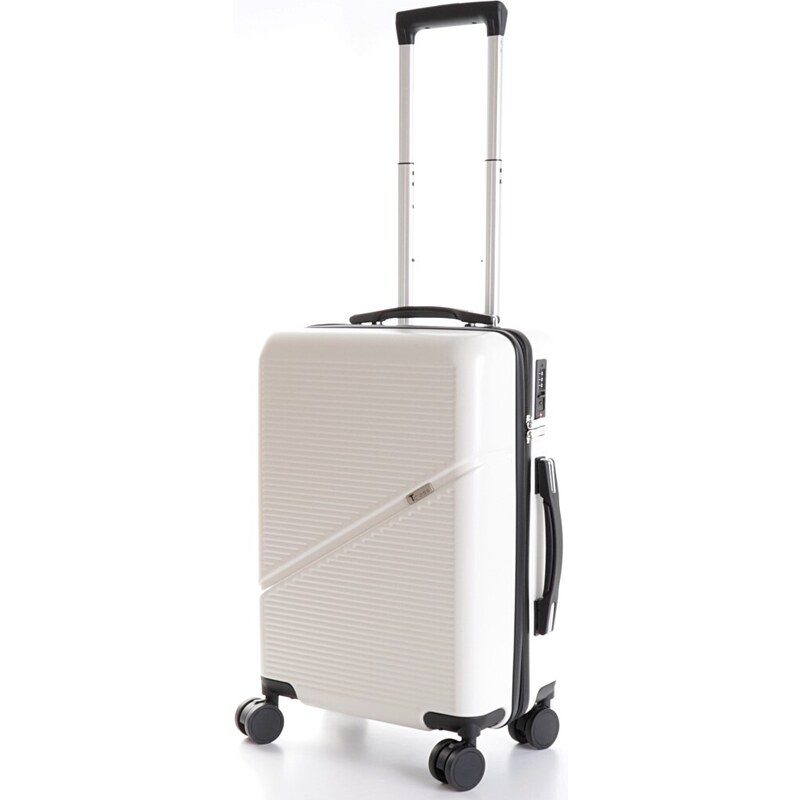 Palubní cestovní kufr T-class 2219, bílá, M, 40 l, 55 x 38 x 23 cm