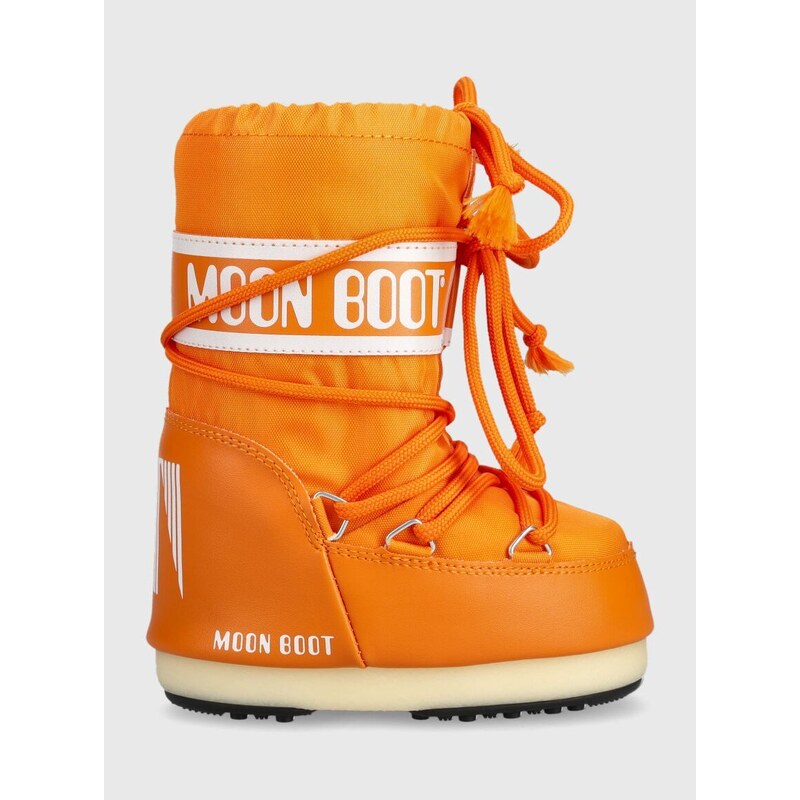 Dětské sněhule Moon Boot oranžová barva