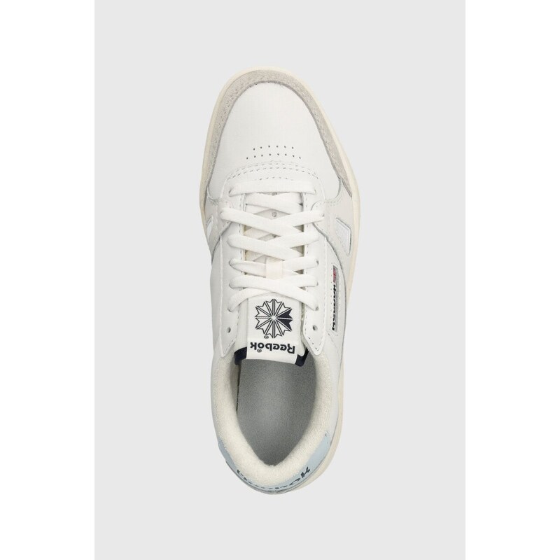 Kožené sneakers boty Reebok bílá barva