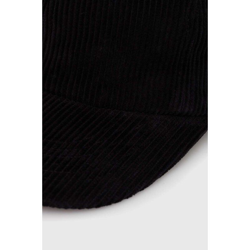 Manšestrová kšiltovka Norse Projects Wide Wale Corduroy Sports Cap černá barva, N80.0131.9999