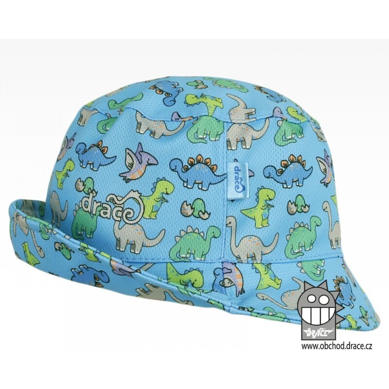 Funkční letní klobouk Dráče - Florida 20, světle modrá, dino