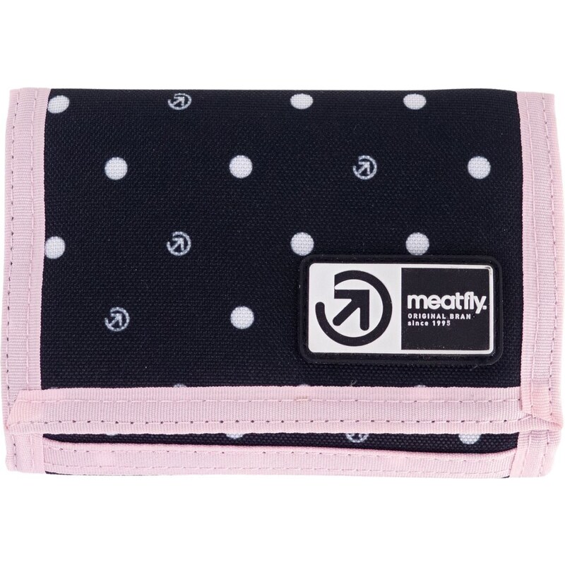 Meatfly peněženka Dewey Dots Black | Puntíky