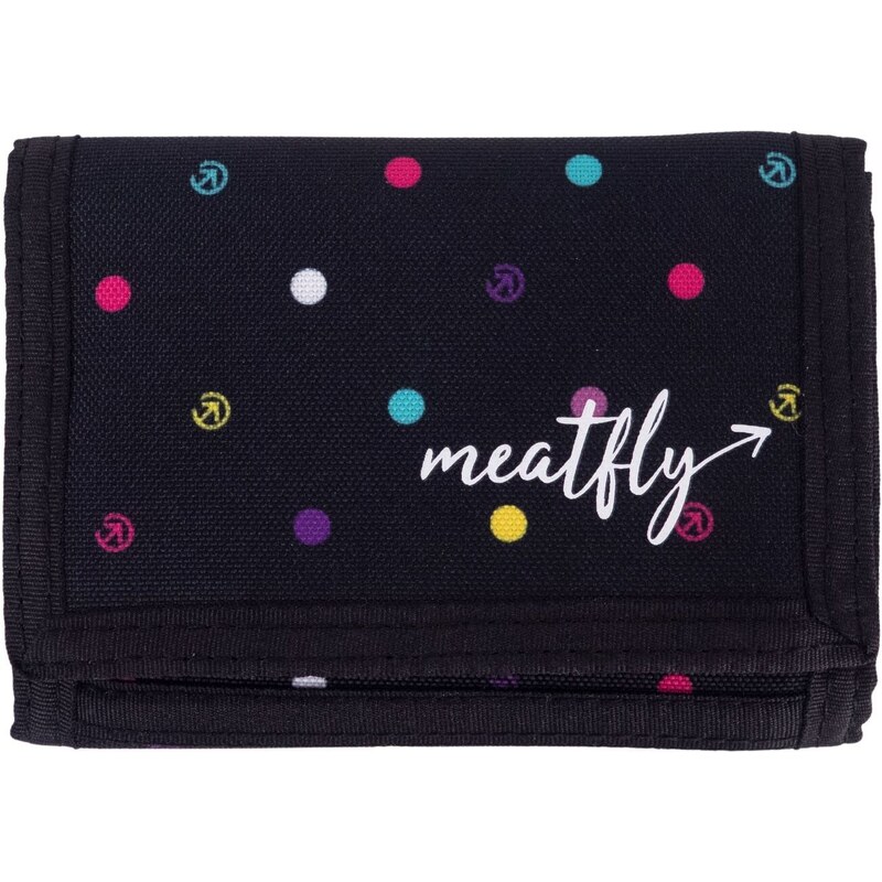 Meatfly peněženka Huey Color Dots | Černá