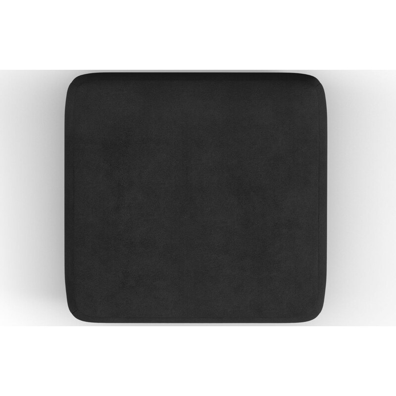 Černá žinylková podnožka MICADONI Greta 100 x 100 cm
