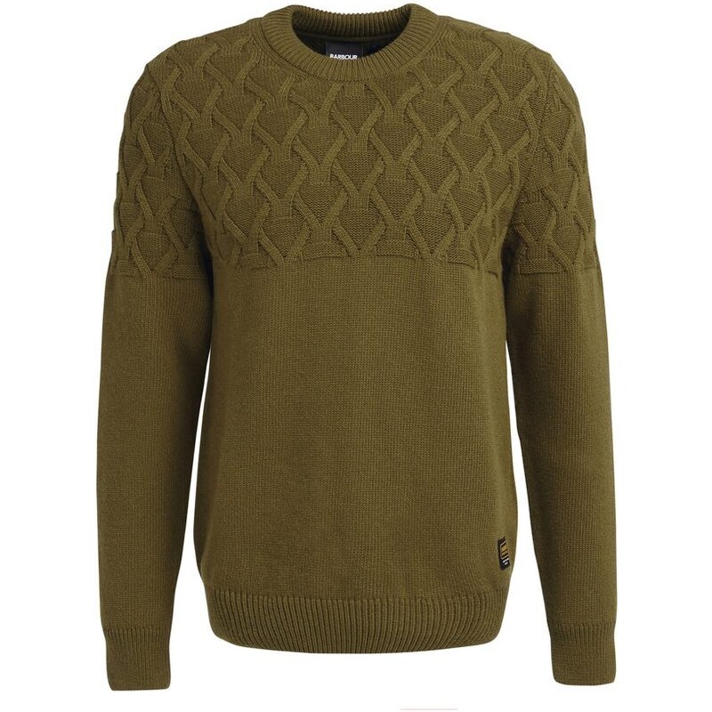 Barbour International Barbour International Cable Knitted Jumper — Archive Olive
