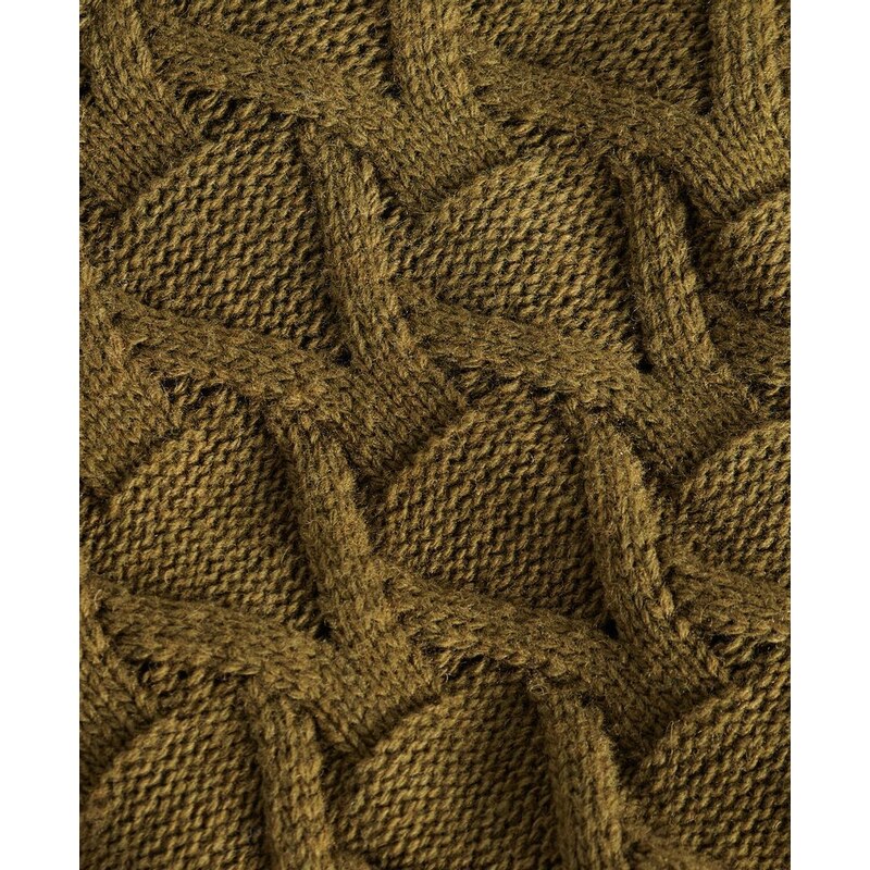 Barbour International Barbour International Cable Knitted Jumper — Archive Olive