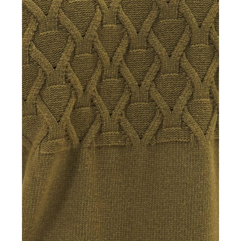 Barbour International Barbour International Cable Knitted Jumper — Archive Olive